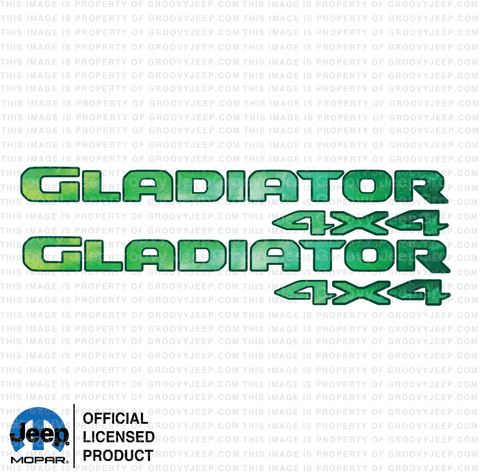 Jt Gladiator - 4X4 Bedside Tie Green