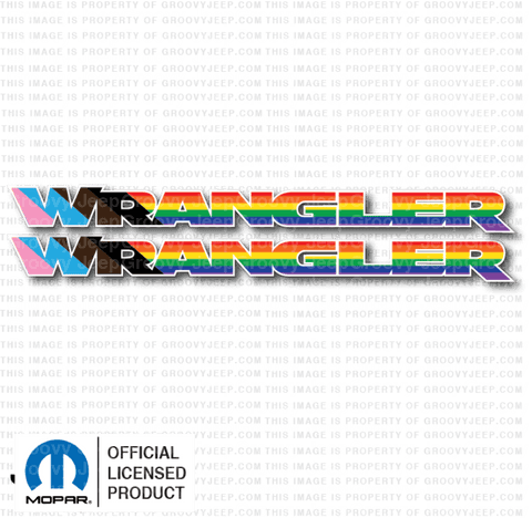 Jk 2007-2018 Jeep Wrangler Hood Decal Rainbow Vehicles & Parts