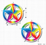 Jt Gladiator Lifestyle 12 Star Decal-Swirl White Vehicles & Parts